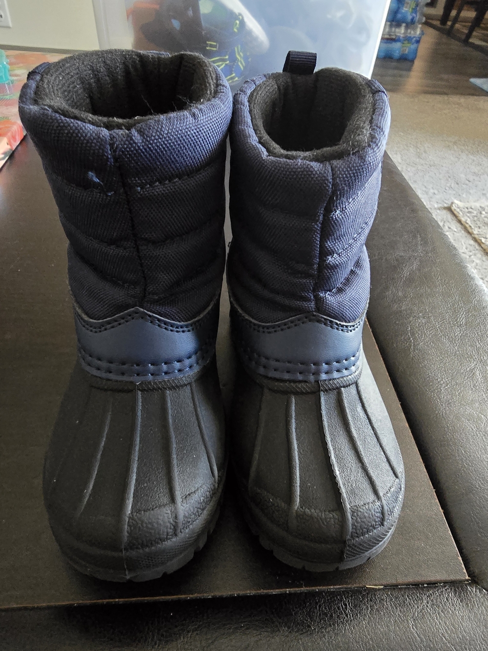Falls Creek Kids Navy and Black Snow Boots